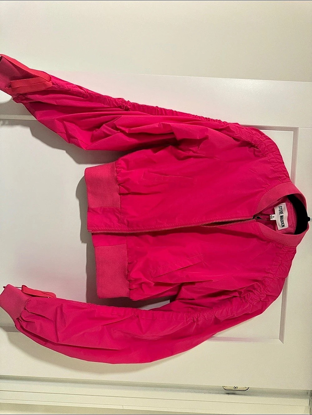 Steve Madden Barbie Pink Bomber Jacket Small NWT